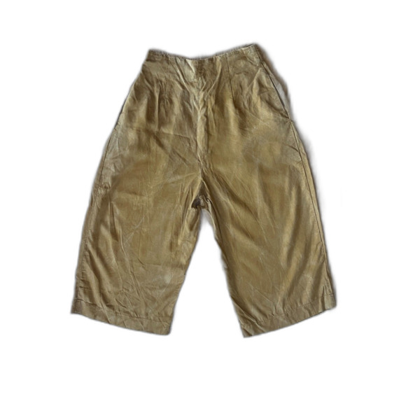 VETTA Brown Capsule Wide Leg Button Fly Cropped Culottes Pants Women's Size 2 - Picture 2 of 9